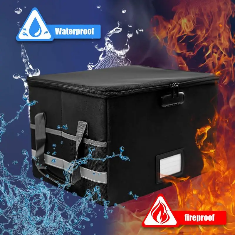 Fireproof File Box For Documents Safe Box Storage Box Fireproof Box With Sealed Waterproof Safe Box Filing Cabinet With Lock And