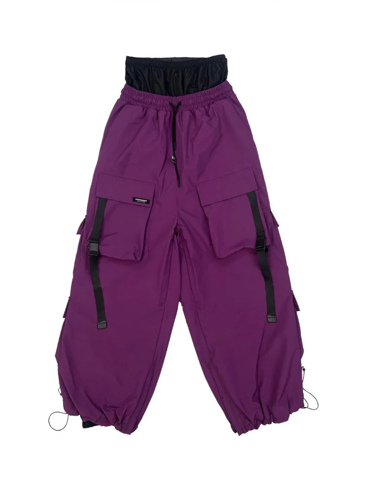 سراويل تزلج رياضية متعددة الجيوب مقاومة للماء للرجال والنساء، سراويل مقاومة للاهتراء للثلج شديدة التحمل