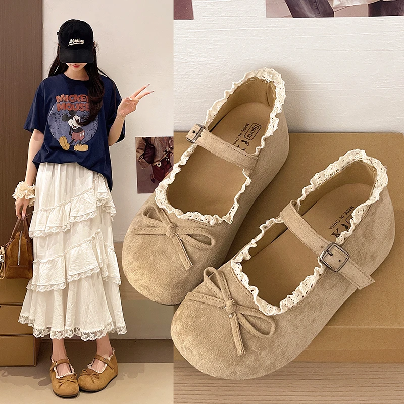 Casual Trend Mary Jane Breathable Lining Keeps Feet Dry, Chafe-free Raised Sole Wear-resistant Everyday Casual Footwear