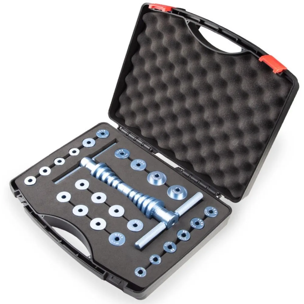 

18 Pressure Blocks Bicycle Bearing Installation Tool Carrying Case Soft Tail Frame Professional Bearing Press Set Universal Fit