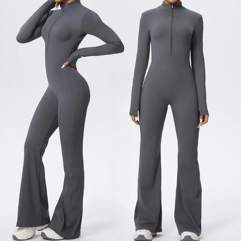 Yoga Zipper Jumpsui… - image