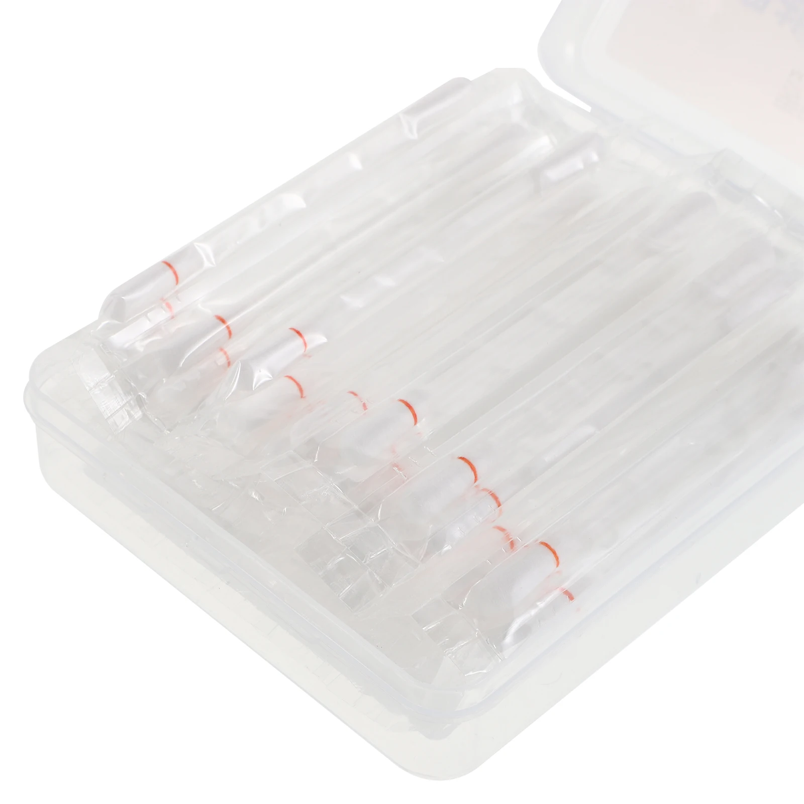 1 صندوق مسحات قطنية ملحبة للاستخدام الطبي على الوجهين يمكن التخلص منها لتنظيف العين والأنف أثناء السفر مسحات أمان عصا القطن #4