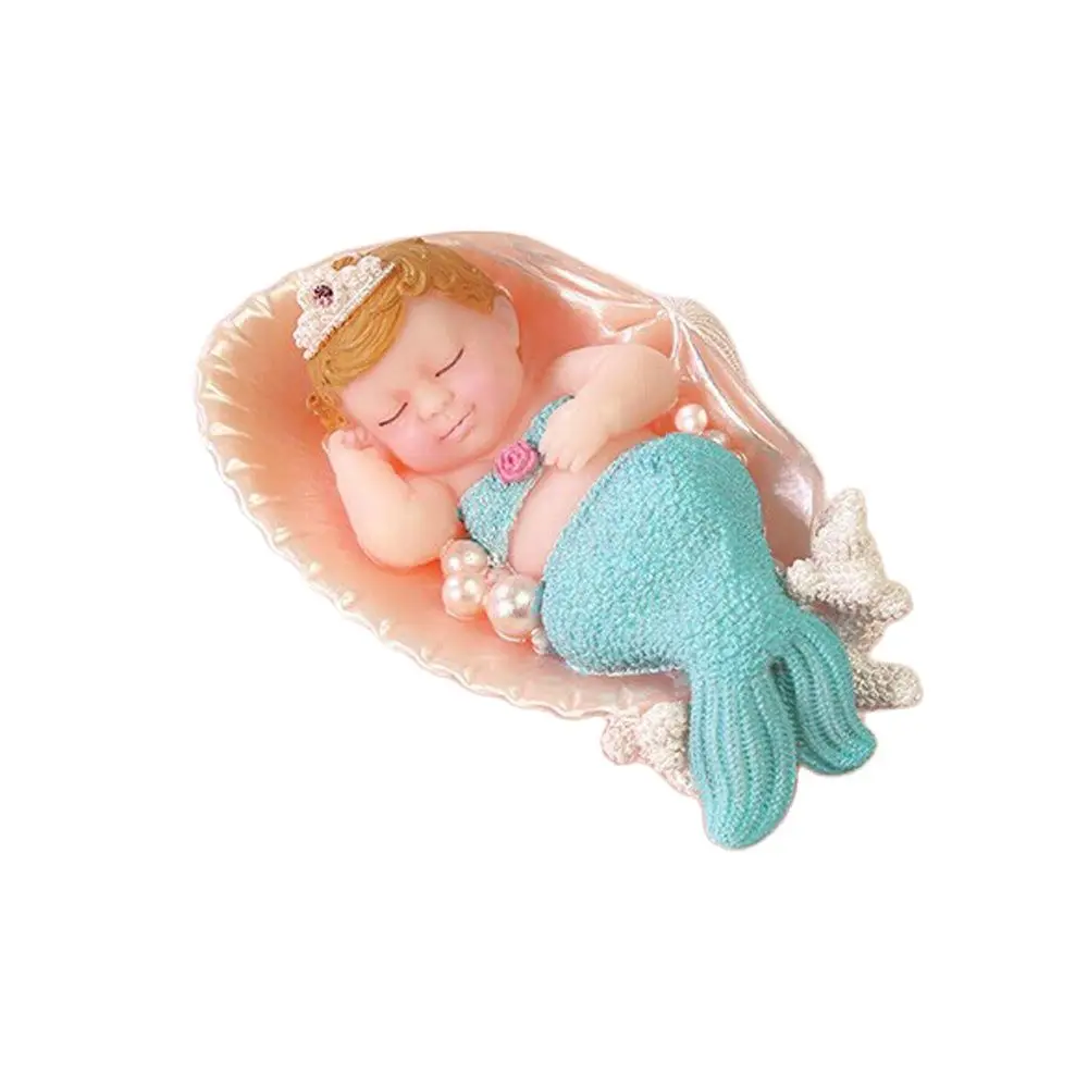 3D Mermaid Candle Silicone Molds Baby Birthday Party Cake Topper Chocolate Baking Mold DIY Clay Plaster Soap