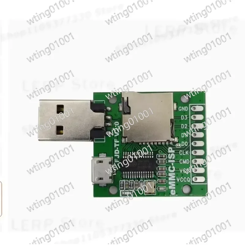for AU6438BS EMMC ISP Flash Tool USB Type C Mobile Phone Repair Unlock Device Flying Line Programmer Communication Interface