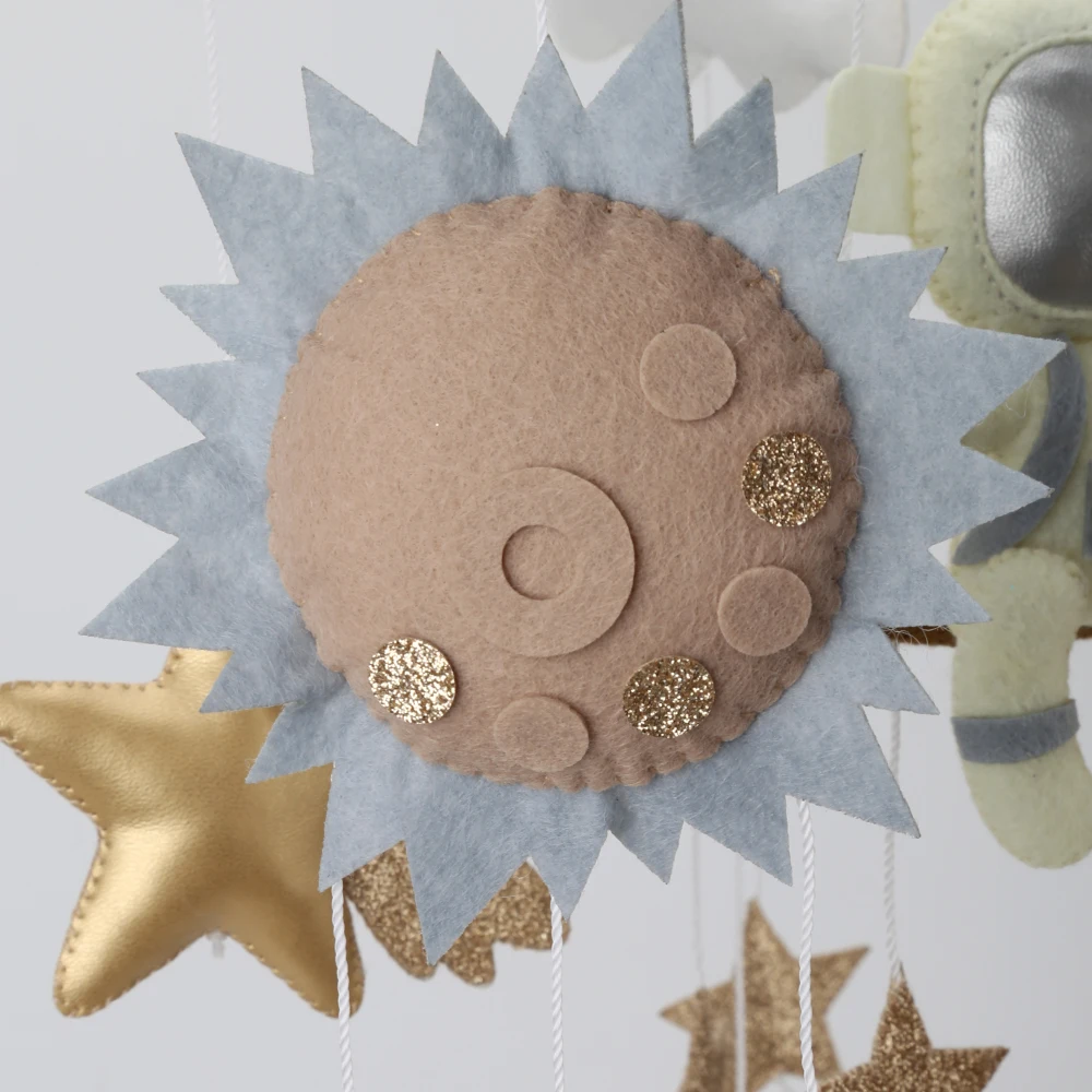 الفضاء الطفل المحمول الحضانة رائد الفضاء طفل رضيع صاروخ متنقل كوكب الفضاء الخارجي سرير المحمول #4