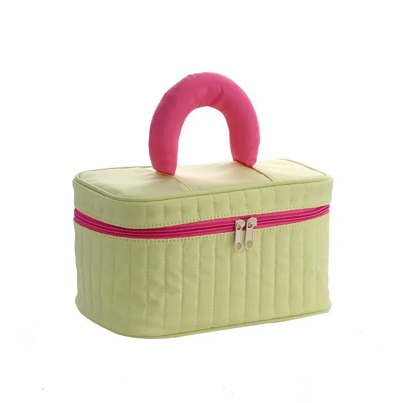 Fashionable and Practical Grid Cosmetic Organizer Bag for Traveling