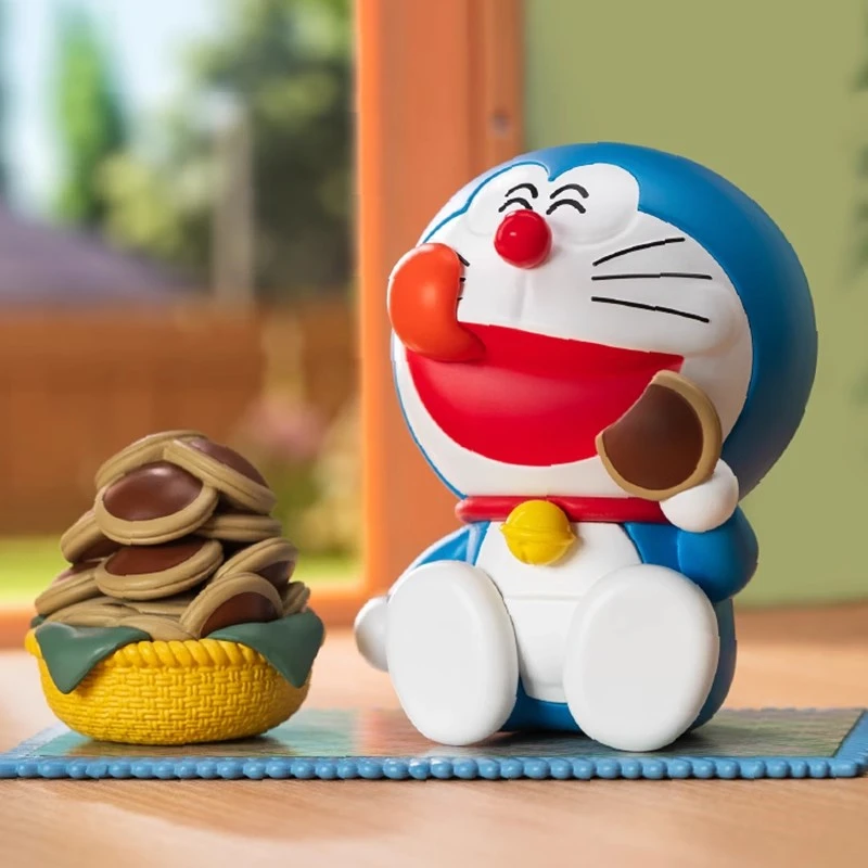 TOP ของเล่นกล่องตาบอด Doraemon Secret Prop Series รุ่น MINISO อะนิเมะ Dorami เดสก์ท็อปเครื่องประดับของเล่นเด็กรูปของขวัญวันเกิด