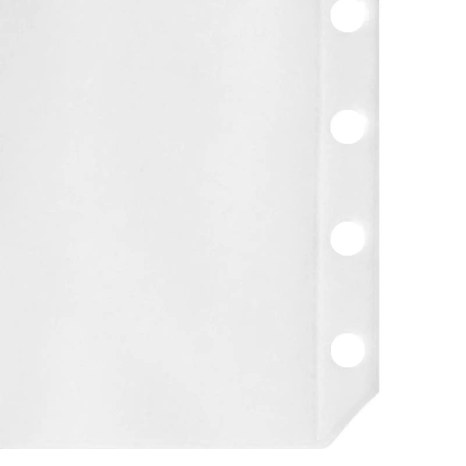 Clear Binder Sheet Protectors 10 Pieces 5-Ring M5 Zipper Document Sleeves Binder Protector Pages For Professionals Travelers