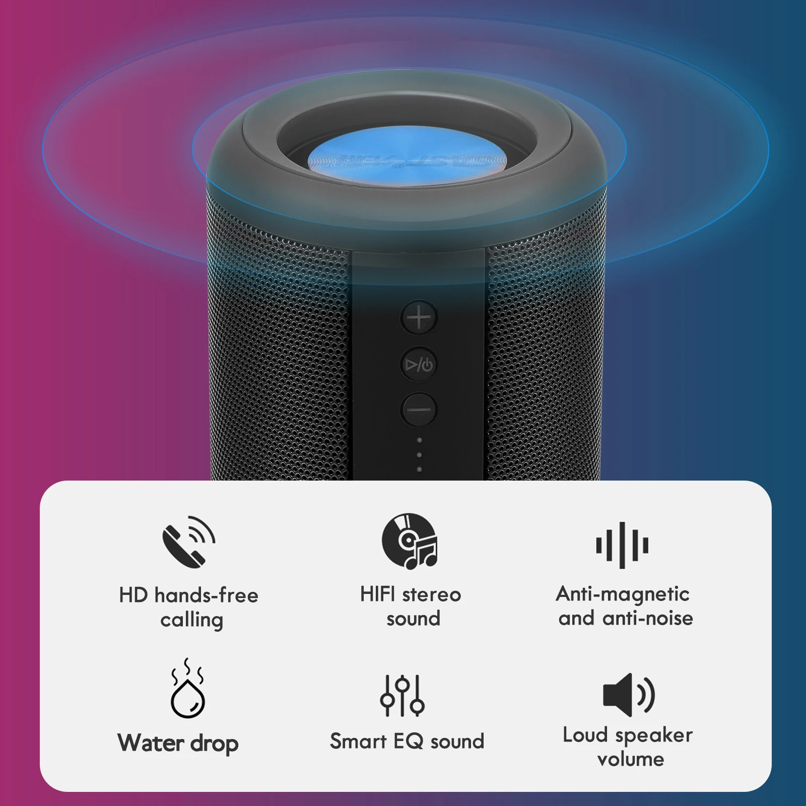 

High Power Speaker Abs Loudspeaker Box for Computer Desktop Dual Design Powerful Sound Practical Portable Home Office