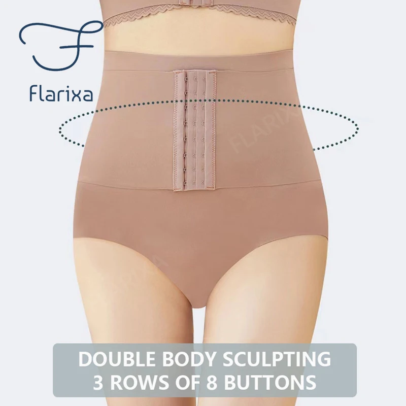 Flarixa-Culotte 2 en 1 lifting des hanches et ventre plat pour femme, vêtement sculptant, corset sculptant, taille fine