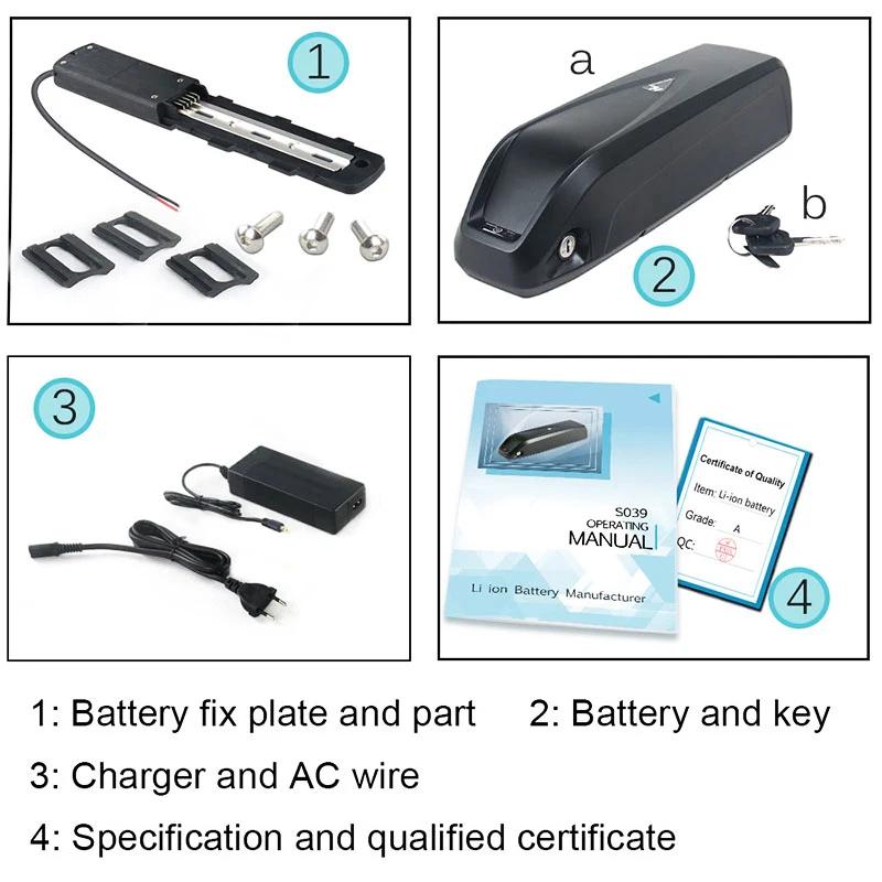 Hailong E-Bike Akku Lithium-Ionen-Batteriepack 36V 13Ah 48V 14.4Ah 36V 19.2Ah, 18650 & 21700 Zellen, Ersatzakku für 750W 1000W Bafang Tongsheng Mittelmotor, Versand aus deutschem Lager, schnelle Lieferung – Detail 18