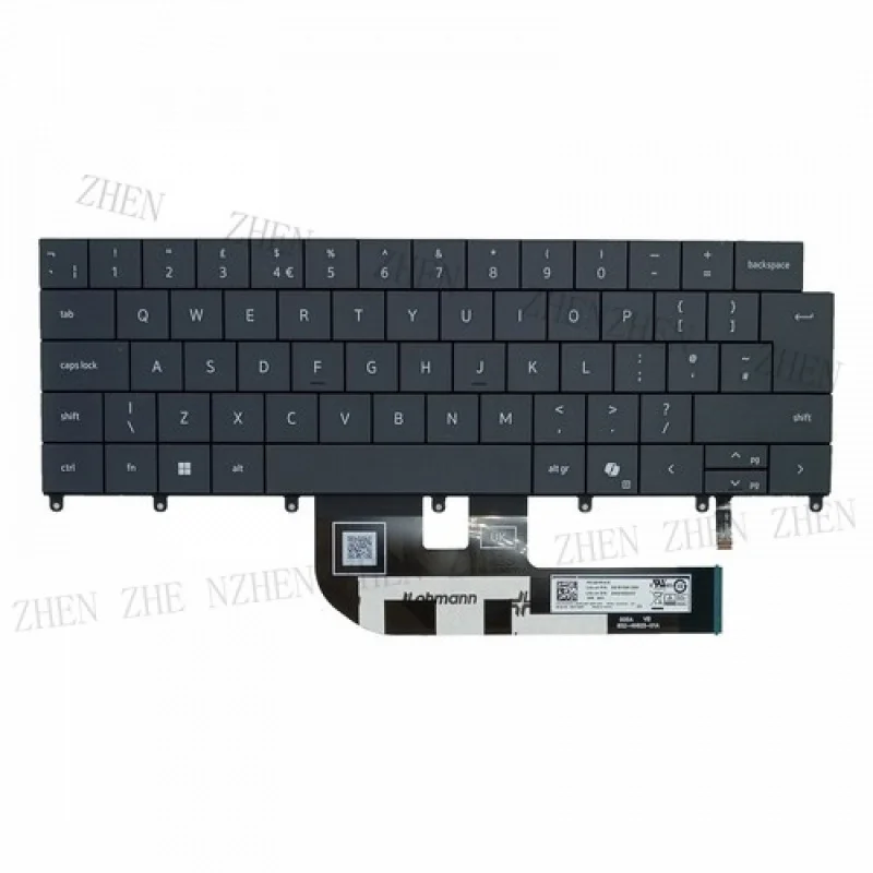 

Y 0TH2YG для Dell XPS 13 PLUS 9320, клавиатура ноутбука с подсветкой, английская PK138YR1A16