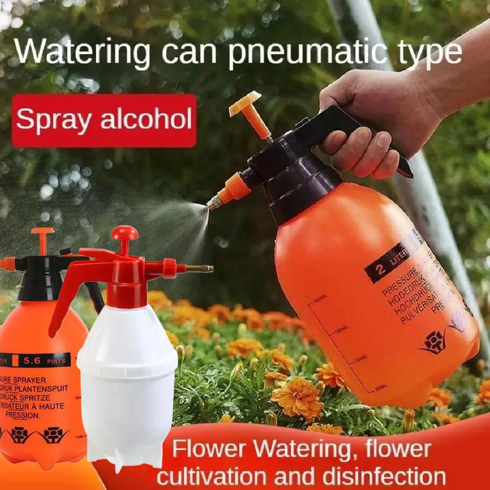 Garden Pressure Sprayer Portable Hand Pump Sprayer Watering Can with Adjust Nozzle for Garden Lawn