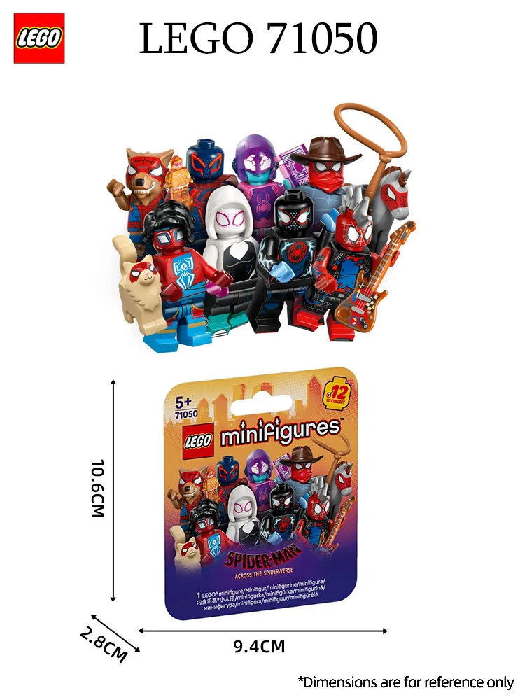Lego 71050 Spider-Man dans le Spider-Verse Mini figurine boîte aveugle blocs de construction jouet pour la journée des enfants aléatoire un