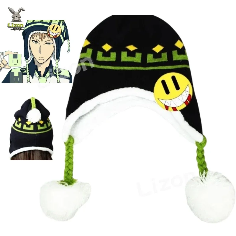 Anime Cos DRAMAtical Murder Noiz Cosplay Hat Set DMMD DRAMAtical Murder Noiz Knitted Cap