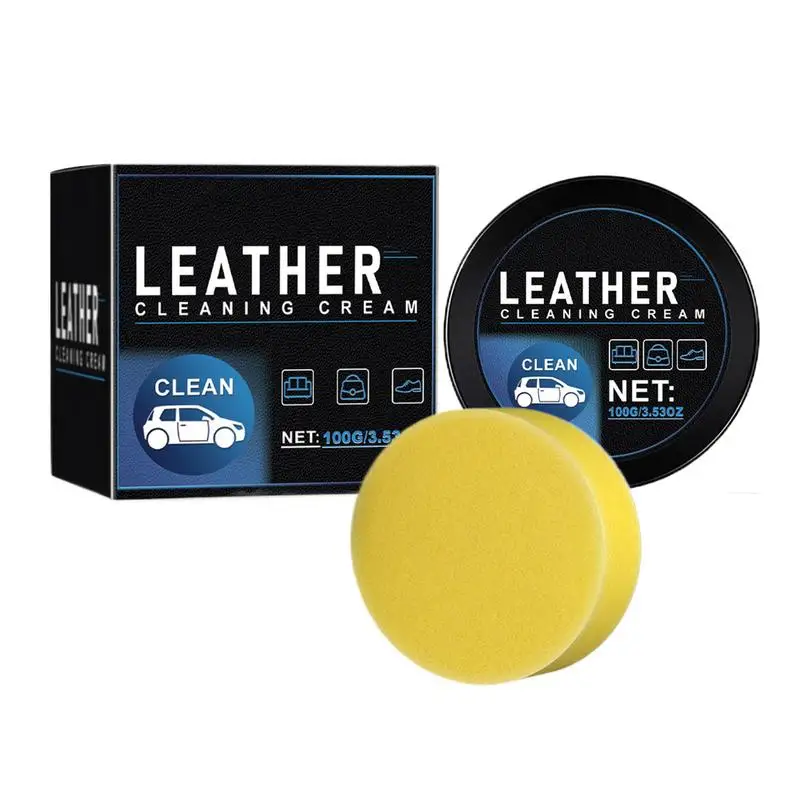 Leather Conditioner For Couch Leather Cleaner Kit For Purses Handbags Leather Refurbished With Sponge Leather Shoes Polish