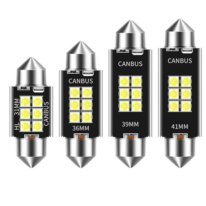 

LED CANBUS C10W LED Bulb C5W 4014 Chip 12V Dome Lamp Car Interior Lights White 6000k Error Free