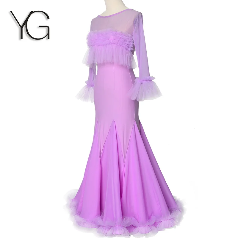 

2022 Newest ballroom waltz modern dance dress dance competition standard ballroom dancing clothes Custom made W21026