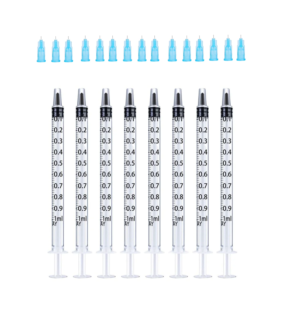 1ML Syringes+34g4mm Needle Injection Tool Disposable Sterile Individually Packed Beauty Painless Small NeedleDispensing syringe