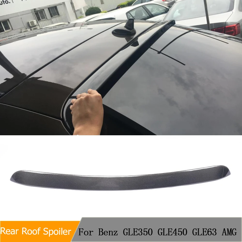 Car Rear Roof Spoiler Window Lip Wing for Mercedes-Benz GLE350 450 Sport GLE43 GLE63 AMG S 4Door 2015 - 2017 Carbon Fiber /FRP