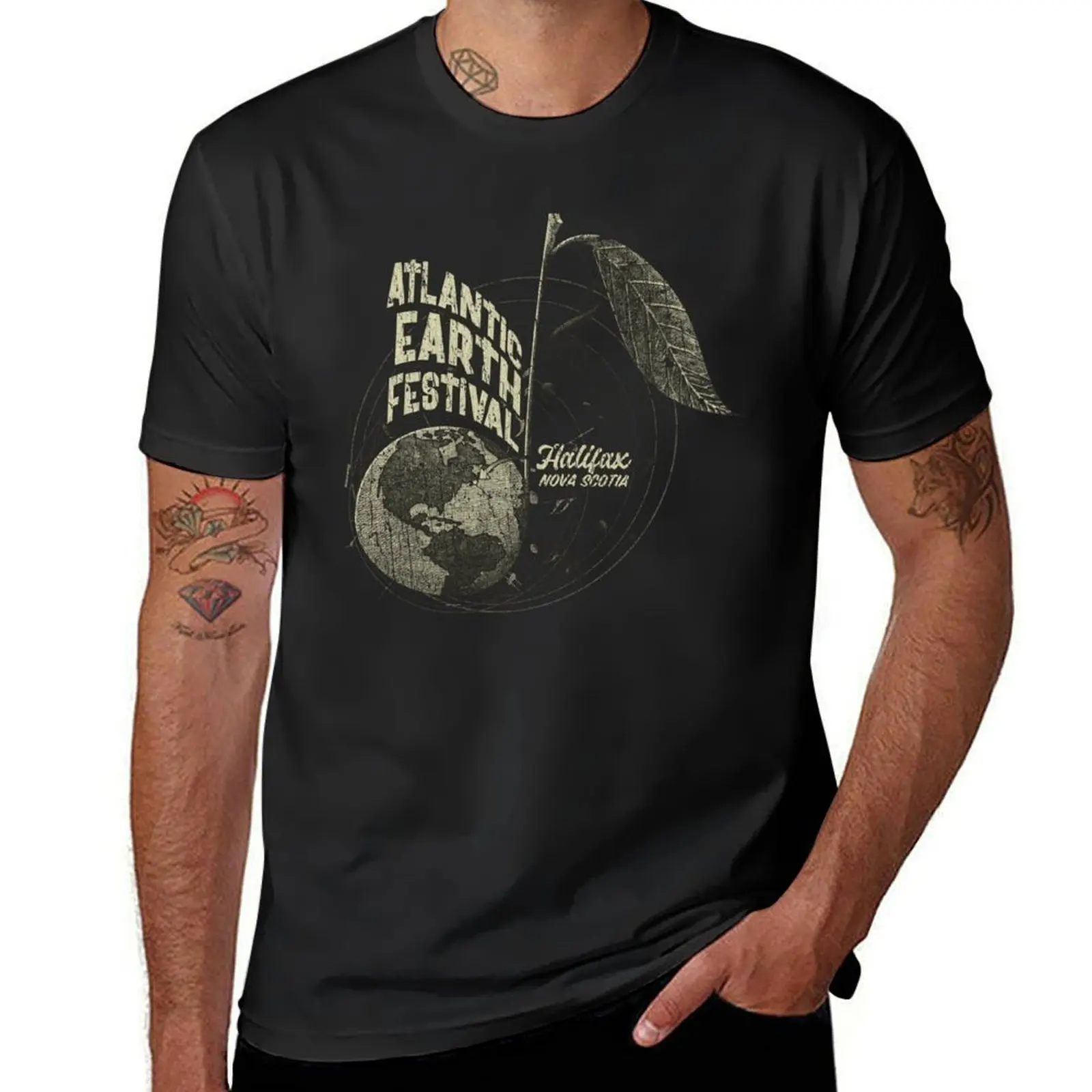 Atlantic Earth Festival 1992 T-Shirt tees customizeds plain black t shirts men
