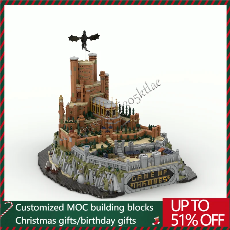 

6962 PCS MOC Famous Game Series Red Castle Modular Model Building Blocks Sets Education Assembly Bricks Toys Kids Festival Gift