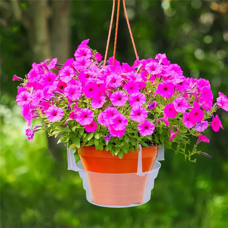 

ABKO-подвесные блюдца для растений, капельные сковороды-15 шт., прозрачный пластиковый лоток для улавливания воды, аксессуары для поливающих кашпо, 6 дюймов