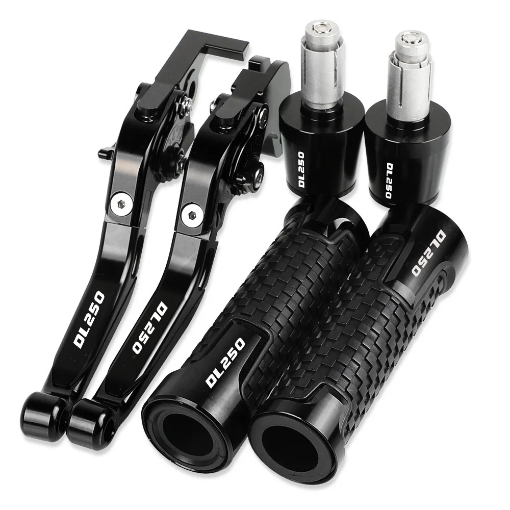 Motorcycle Aluminum Brake Clutch Levers Hand Grips Ends Parts For Suzuki DL250 V-STROM DL 250 VSTROM 2017 2018 2019 Accessories