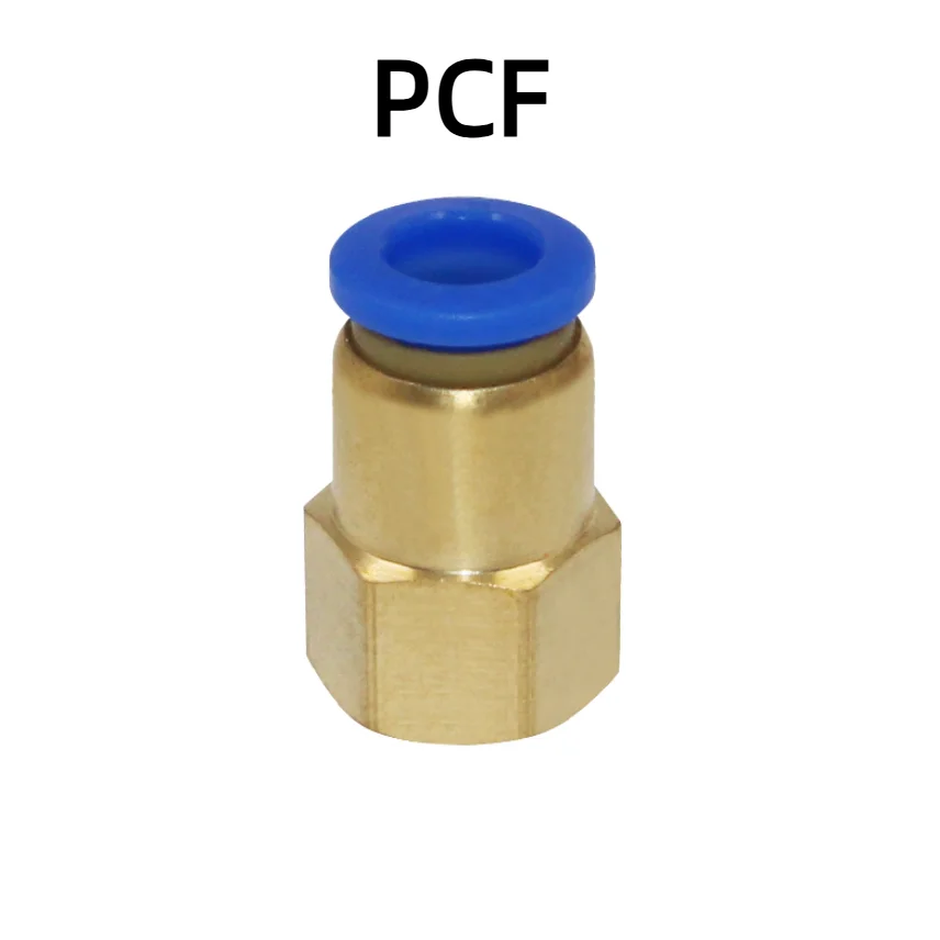 

Internal thread straight-through copper quick-connect pneumatic air pipe joint PCF4-M5/6-01/8-02/10-03/12-04