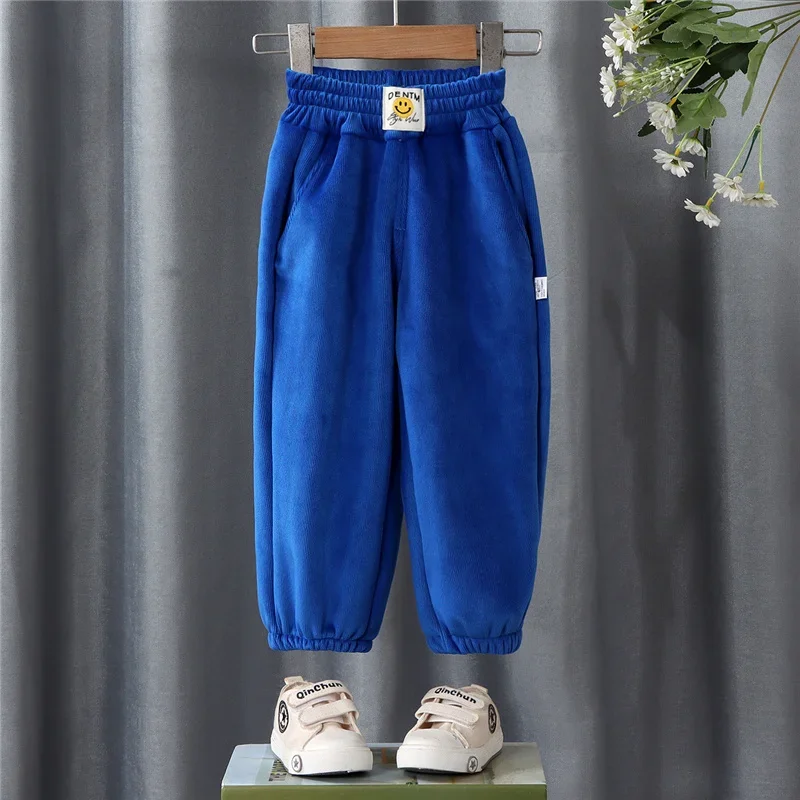 ZOETOPKID Winter Jungen Warme Hosen Dicke Plus-Velours-Hosen Kinder Gepolsterte Baumwoll-Lange Hosen Herbst Teenager Lässige Cordhosen – Detail 12