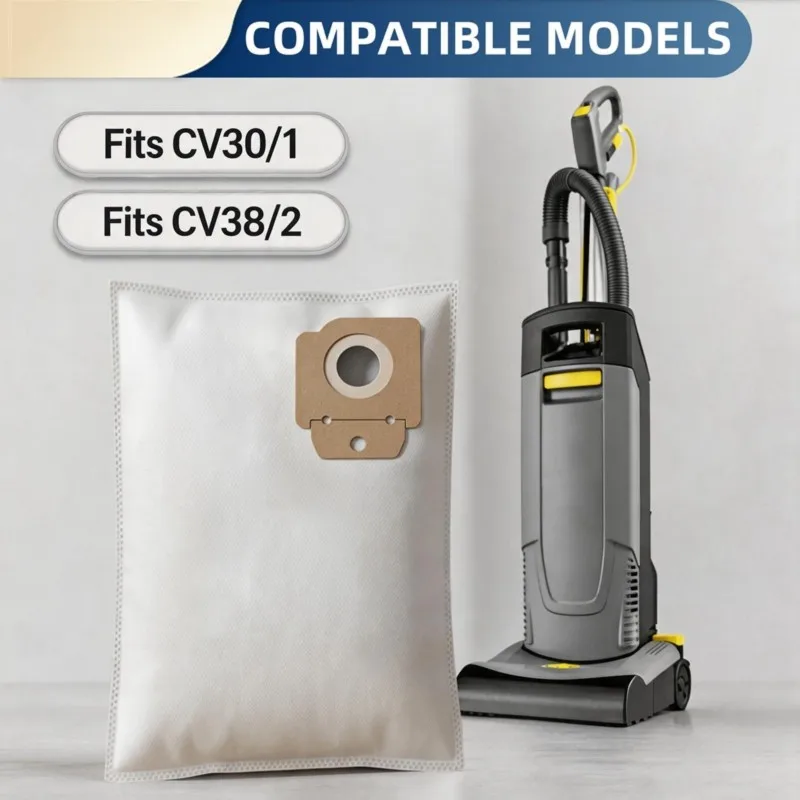 A69X-Dust Bag 12Pcs Replacement Parts For Karcher Cv30/1 Cv38/2 Vacuum Cleaner Accessories Non-Woven Garbage Dust Bag
