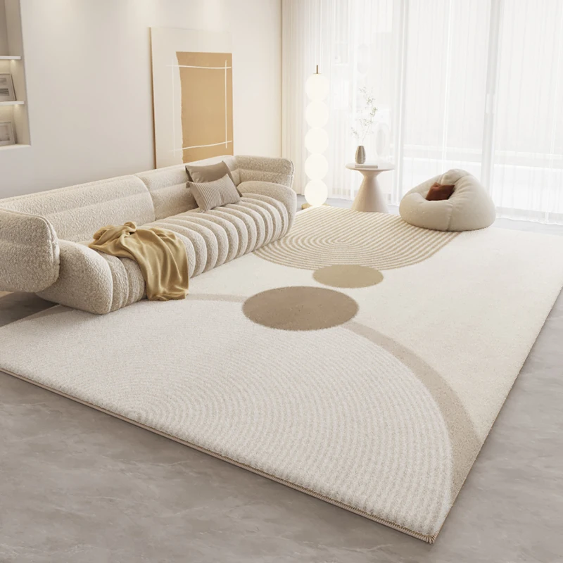 VIKAMA Moderner, leichter, luxuriöser, einfacher Teppich, weicher, rutschfester, langlebiger Teppich für Wohnzimmer, Sofa, Couchtisch, Schlafzimmer, Nachttisch, Heimdekoration