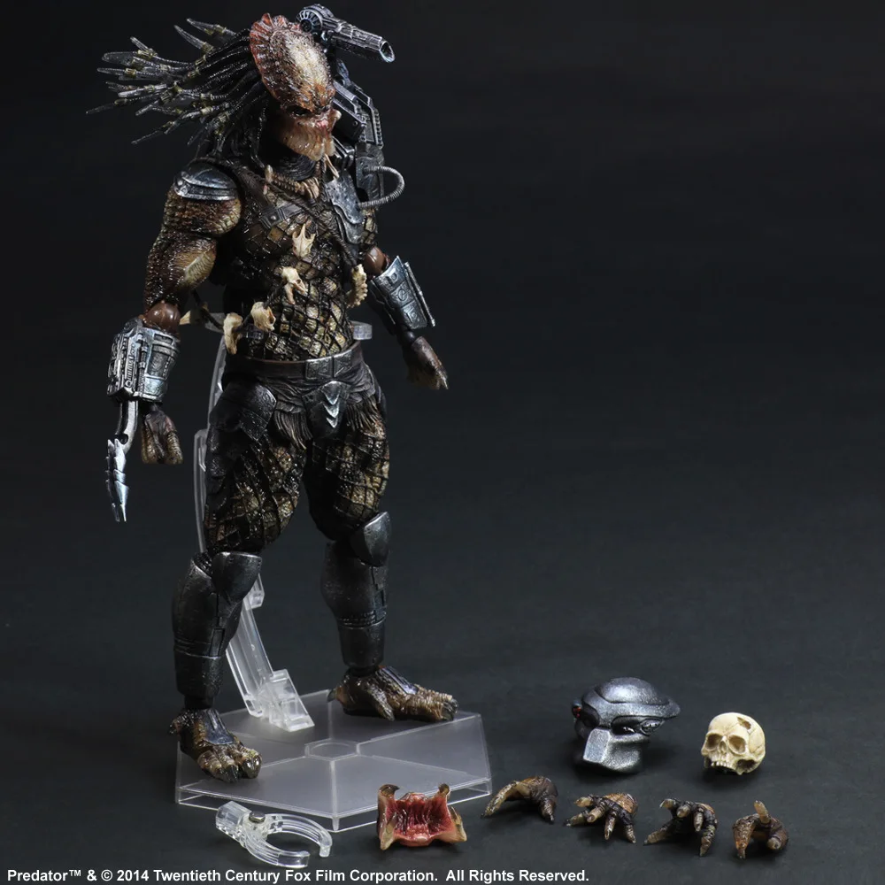 Play Arts Kai Alien vs Predator P1 America Movie RPG GAME Alien Movable Action Figure Toys 27cm Collection Model