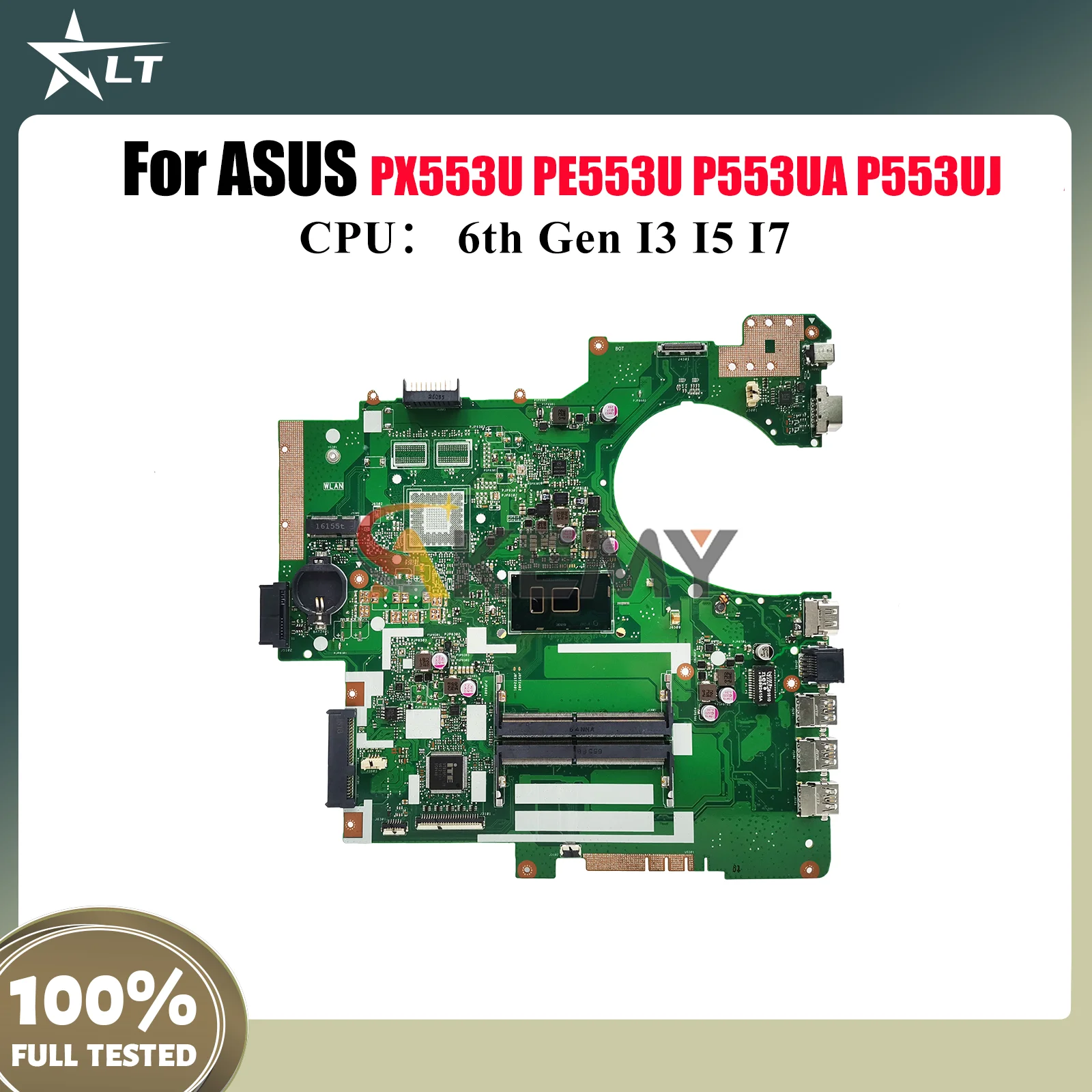 

P553UA Материнская плата для ноутбука ASUS ProArt P553U PX553U P553UA RPO553U PE553U P553UJ Материнская плата с процессором I3 I5 I7 тест ОК быстрая доставка