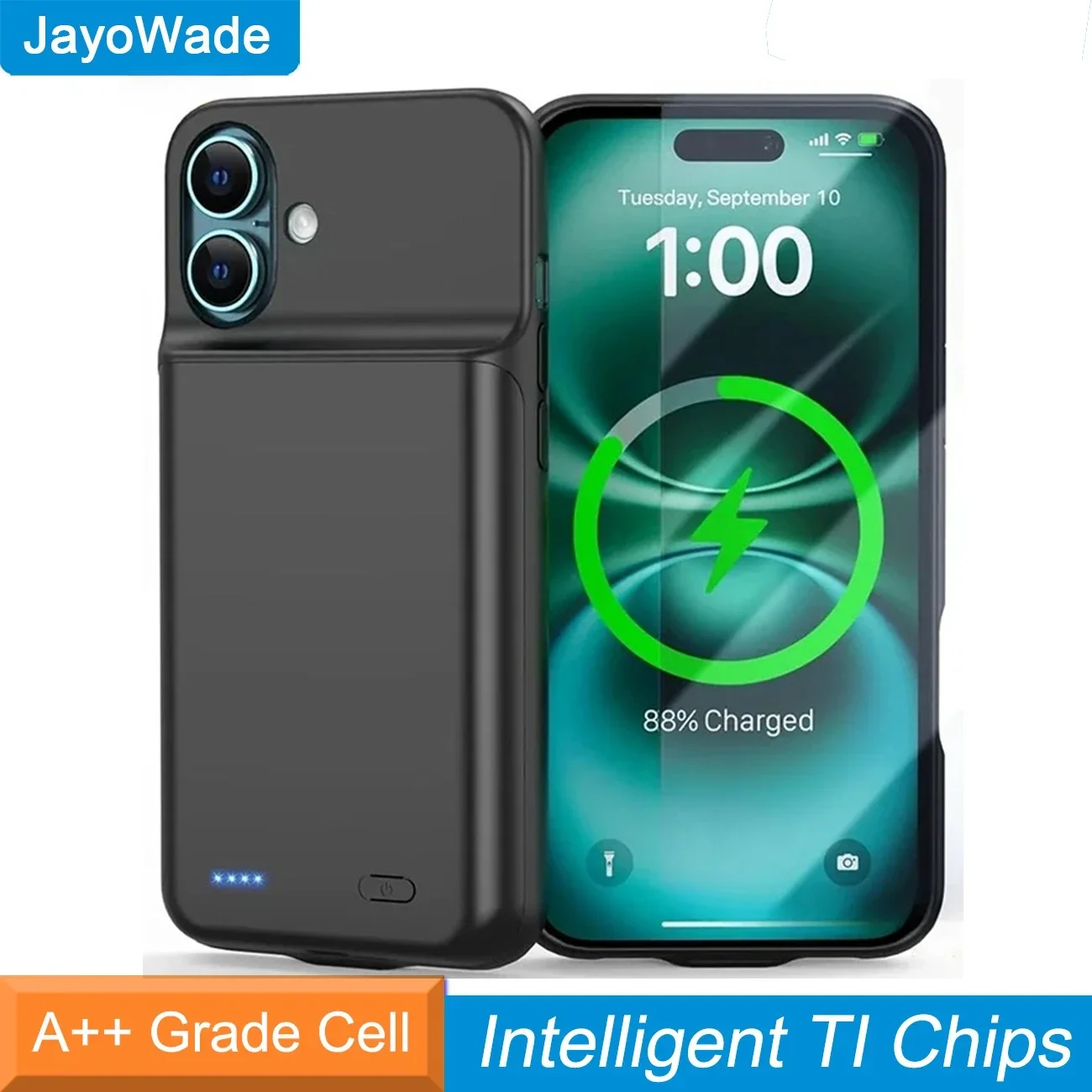 10000mAh for IPhone 17 Pro 16 Plus Power Case 17 Air Power Bank Charging Cover Battery Charger Case for IPhone 17 Pro Max