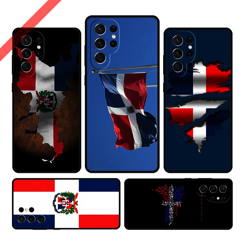 Dominican Republic Flag Phone Case For Samsung Galaxy S20 FE S21 S10 S23 Plus S24 S22 Ultra Coque Note20 Note10 S9 S8 Cover Capa