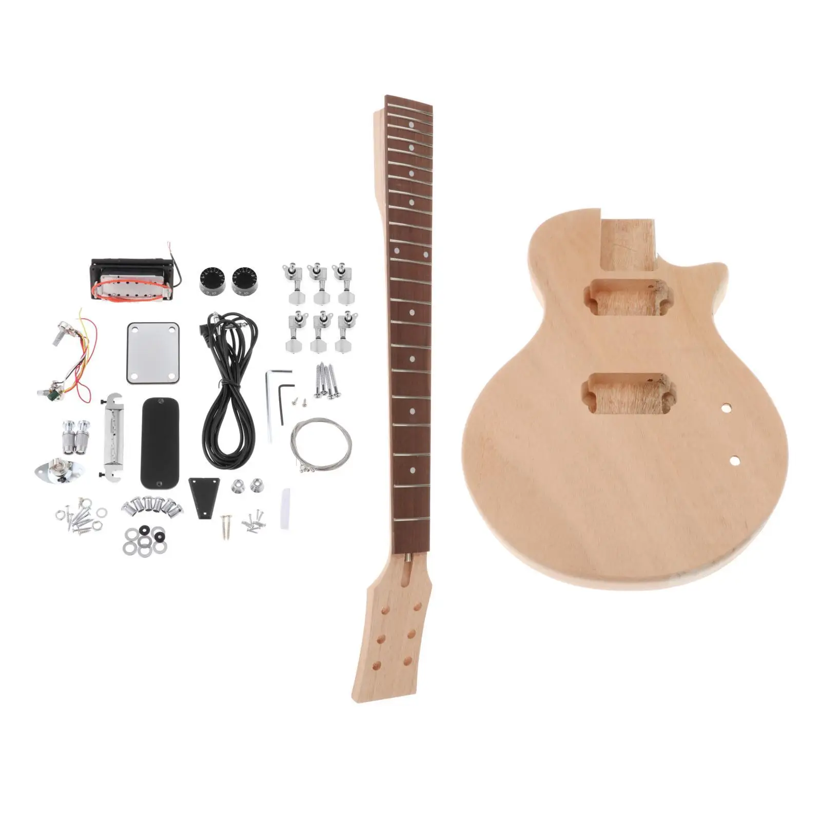 DIY Electric Guitar Kit Unfinished And Handle Luthier Lovers