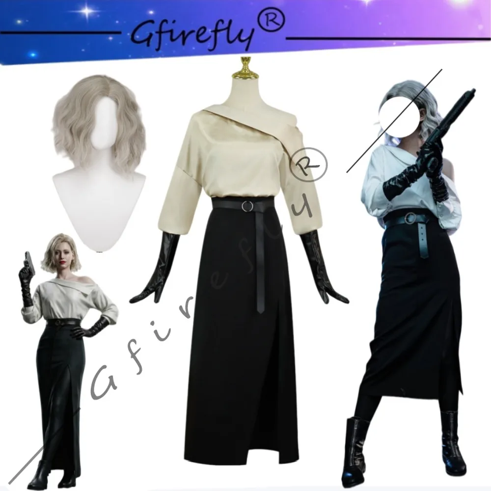 

Resident Evil 9 Grace Ashcroft Same Style Black Suit Dress Cosplay Costume Women Carnival Party Game Anime Convention Outfit