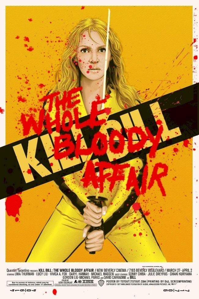 Movie Kill Bill: The Whole Bloody Affair Wall Art Poster Vintage Home Cafe Decor Gift