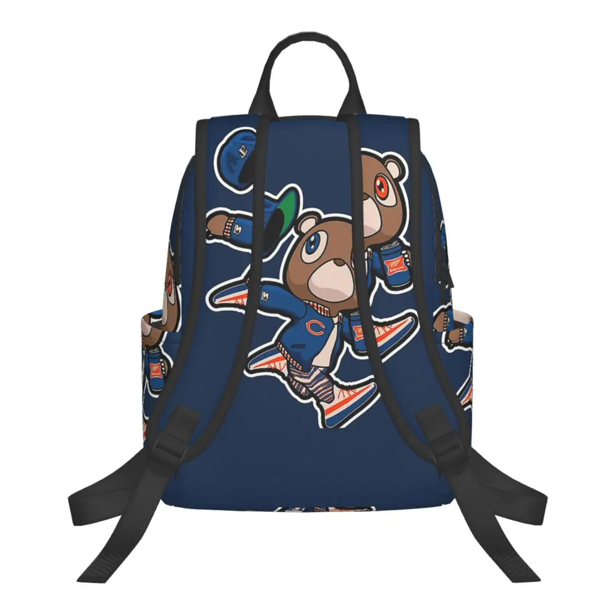 Kanye West Dropout Bear Chicago Vintage Graduation Backpack School Bag Hiking Travel Daypack for Fashion Bookbag Shoulder Bags