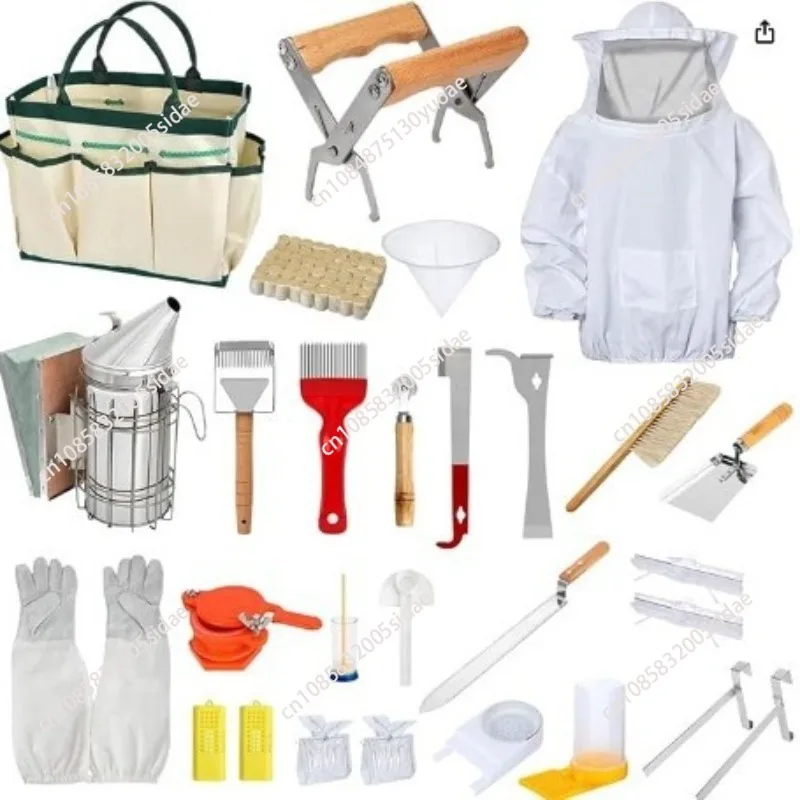 Complete Beekeeping Tool Kit 27 Piece Set Honey Bee Hive Equipment Supplies bee