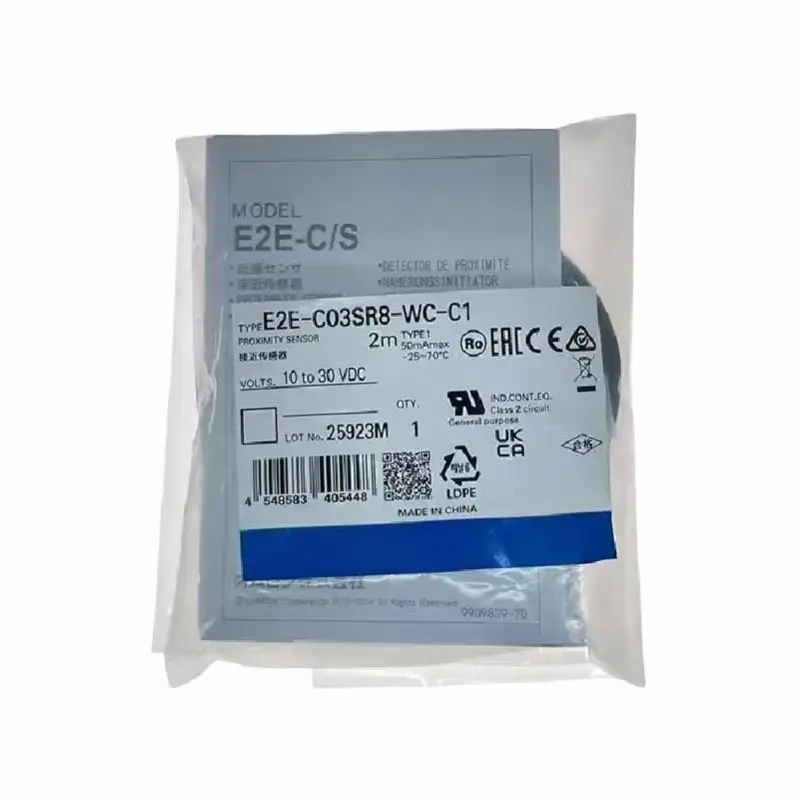 

Совершенно новый оригинальный датчик приближения E2E-C03SR8-WC-C1, выход NPN на складе