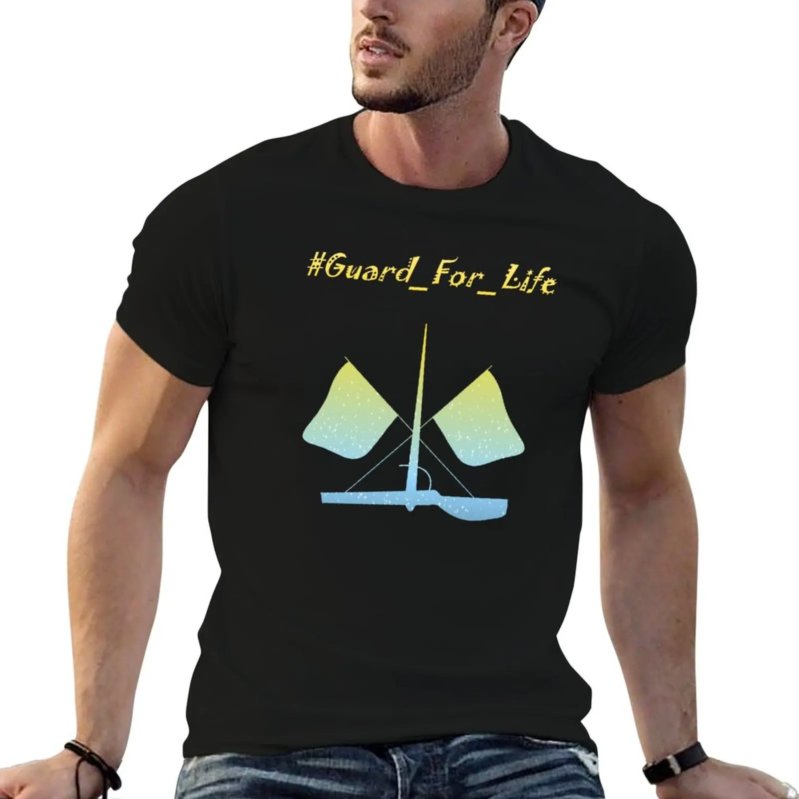 

Yellow g #Guard_For_Life Blue t and for T-Shirt men shirt man t cotton shirts pack