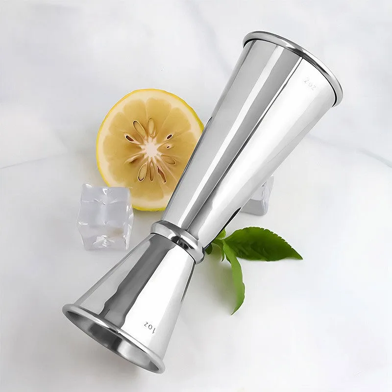 30/60ml Double Side Measuring Cup Mojito Measure Mug Stainless Steel Japanese Design Jigger Cocktail Bar Jigger Bar Accessories