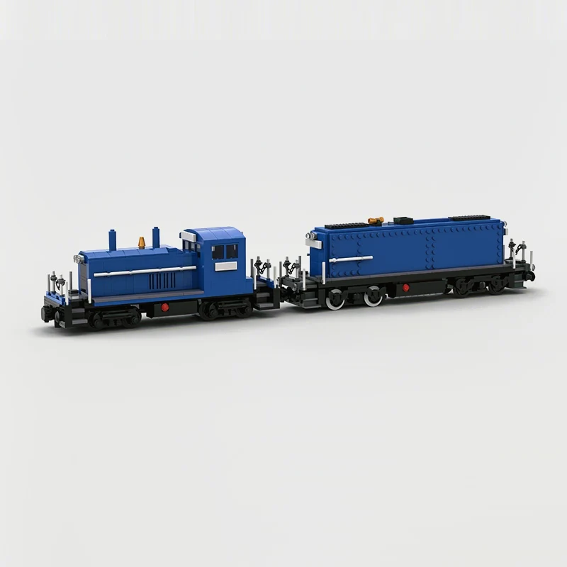 City Car Model MOC Building Bricks SW7/9 Shunting Diesel Locomotive Modular Technology Gifts Holiday Assemble Children Toys Suit