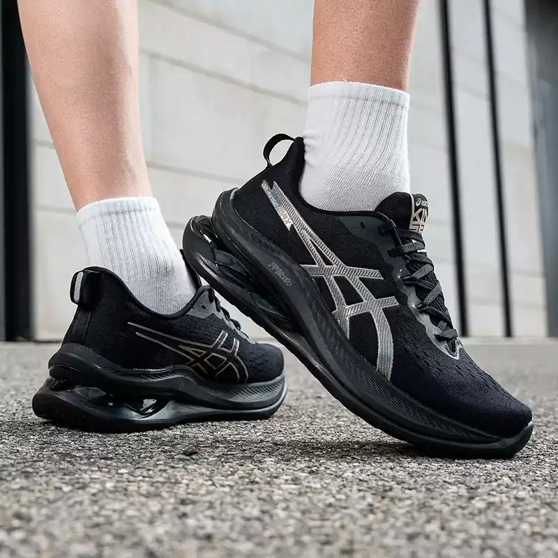 Asics chaussures de course légères et rembourrées pour hommes, confortables et respirantes, 1011C204-002