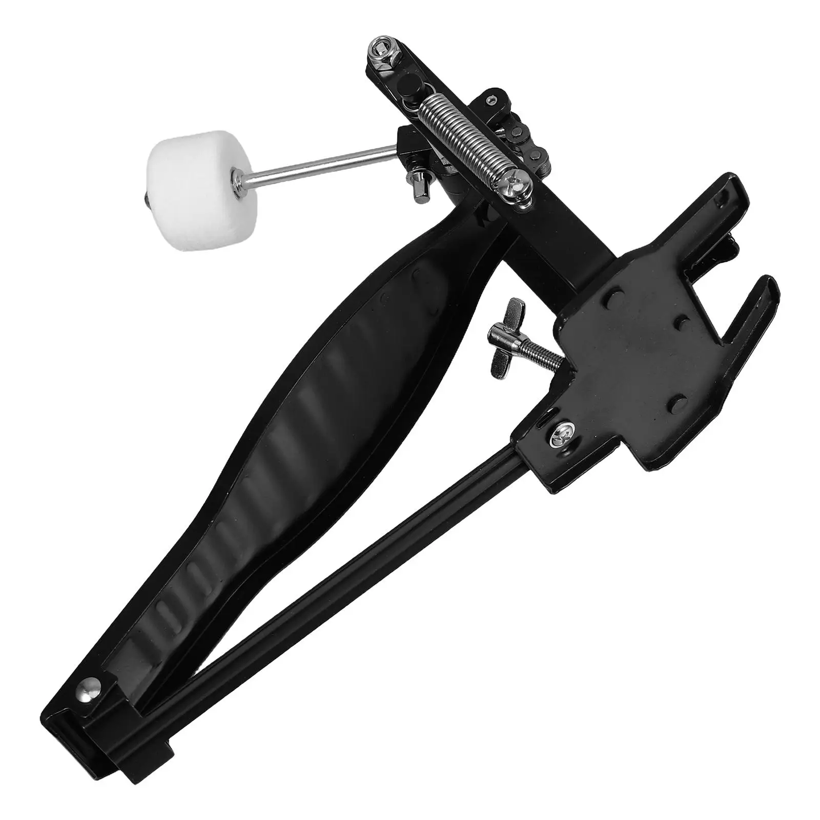 

Aluminum Alloy Drum Pedal Hammer Black Lightweight Durable Compatible Various Kits Bass Cowbell Double Kick Foot Pad Sticks