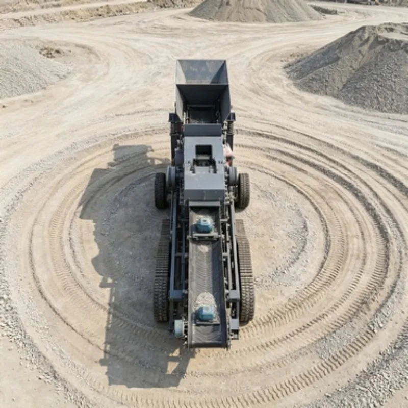 Complete Set Mobile Crushing Plant Truck Mounted Hard Rock Mobile Impact Crusher Mining Mobile Inclined Screening Station