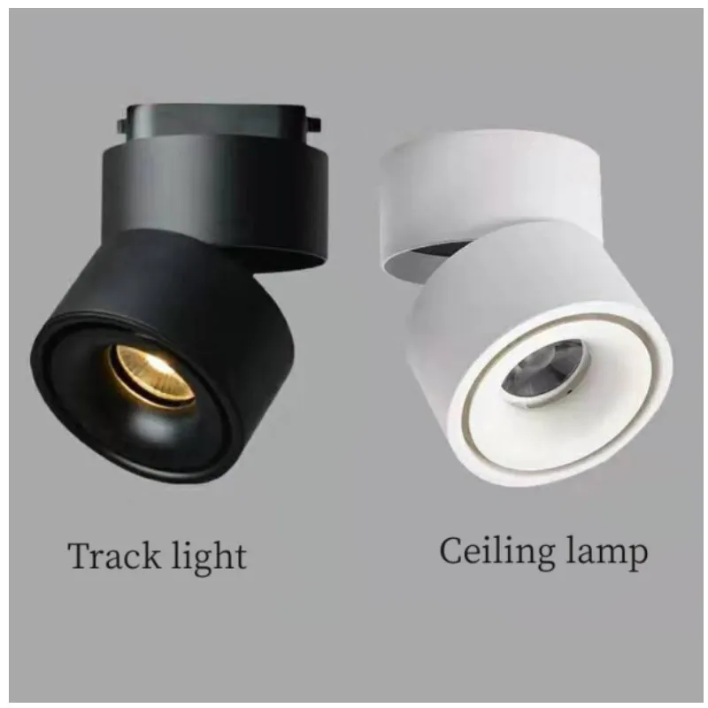 Dimmable Surface Mounted Or Track Rail Ceiling Downlight 9W 12W 15W AC85-265V LED Lamp Spot Lights For Indooor Living Room Decor