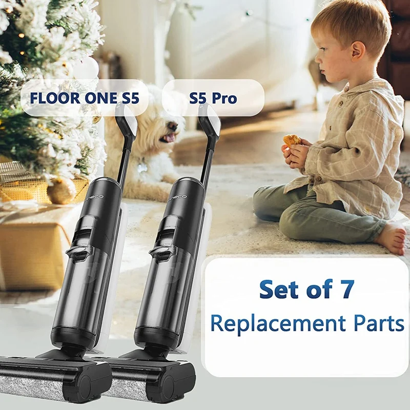 Peças de reposição para aspirador molhado e seco, escova do rolo principal, filtro HEPA, acessórios sem fio, Tineco Floor One, S5